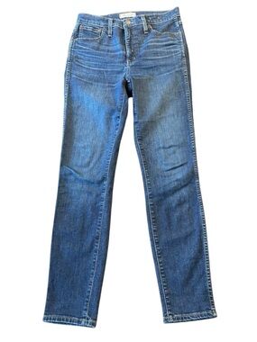 Madewell Medium Blue 10" High Rise Skinny Jeans (27x28)